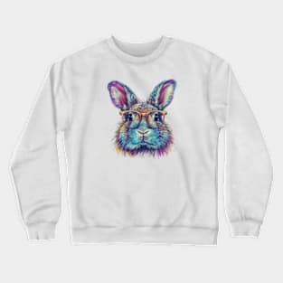 Hipster Hare Crewneck Sweatshirt